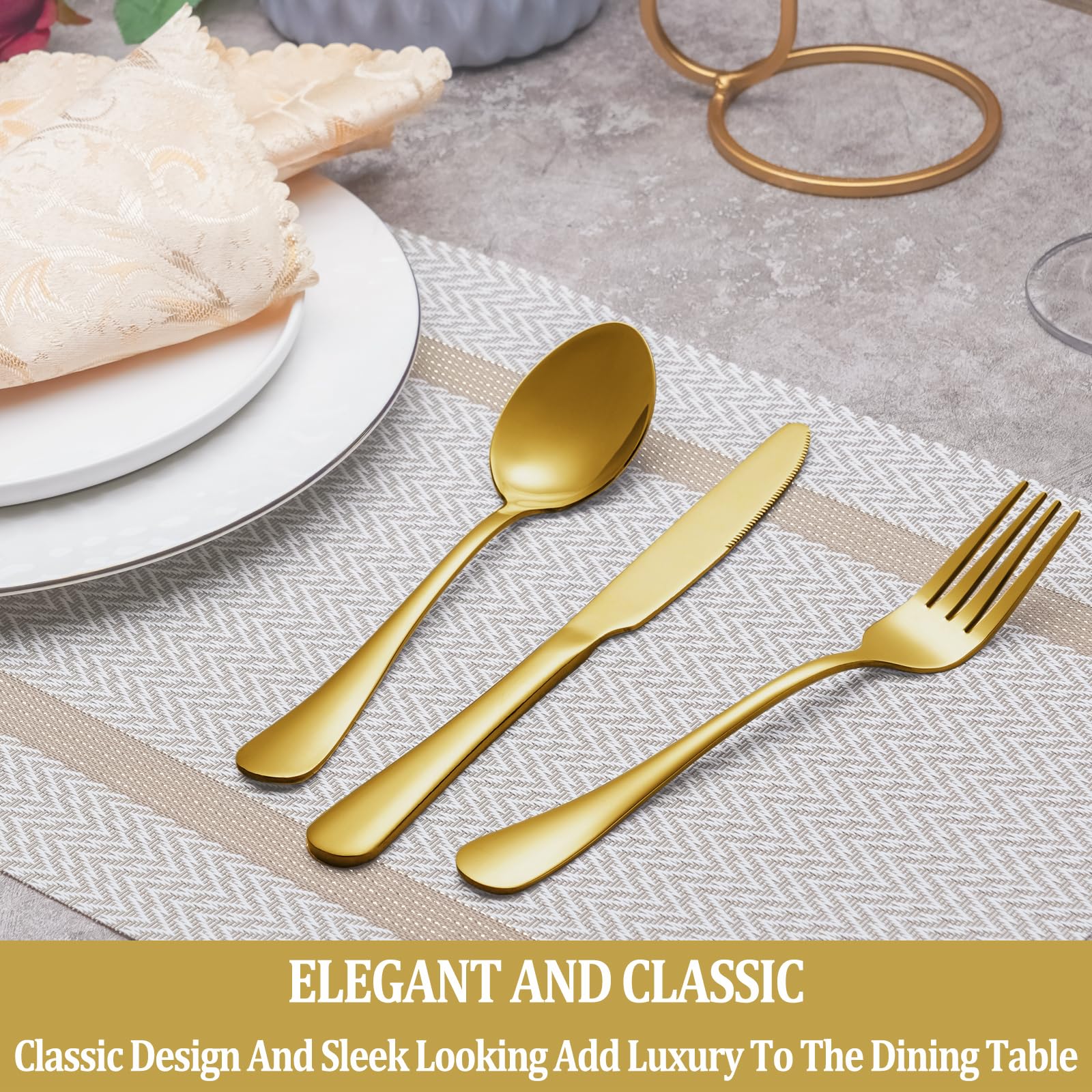 MUTNITT close-up polished finish on gold silverware, highlighting timeless elegance.