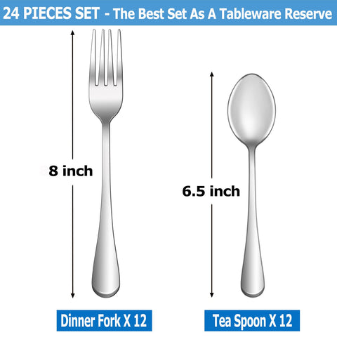 MUTNITT mirror-polished stainless steel flatware showcases an elegant finish for daily meals.