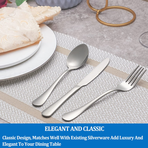 MUTNITT restaurant-grade flatware suitable for cafés and hotels.