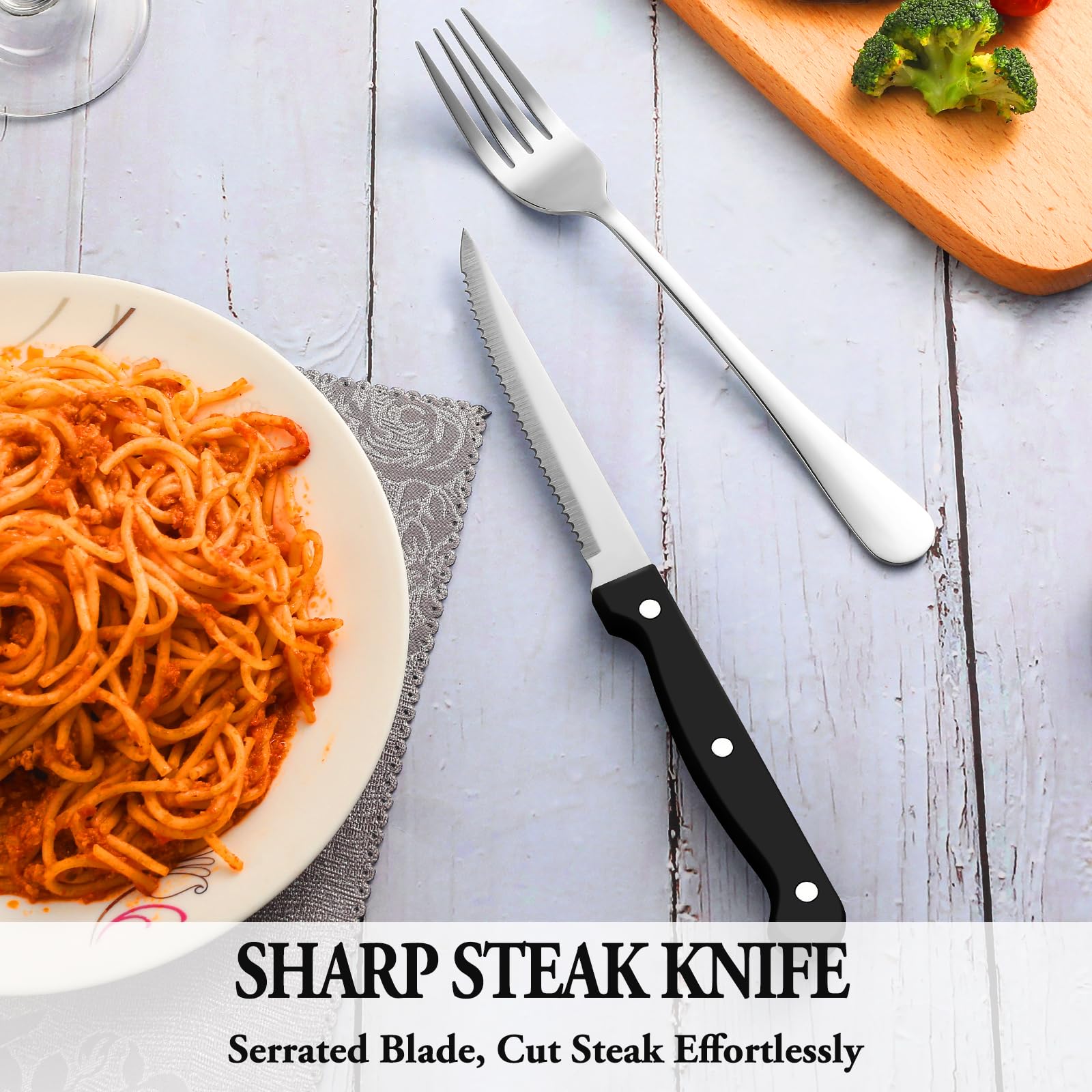 Mutnitt salad-dessert forks closeup illustrate versatility at casual meals and gatherings.