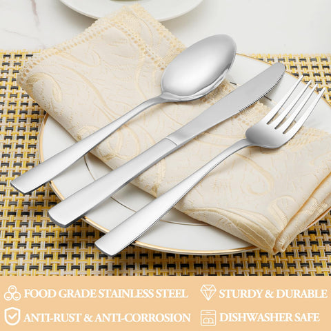 MUTNITT six dinner knives with mirror finish and clean lines