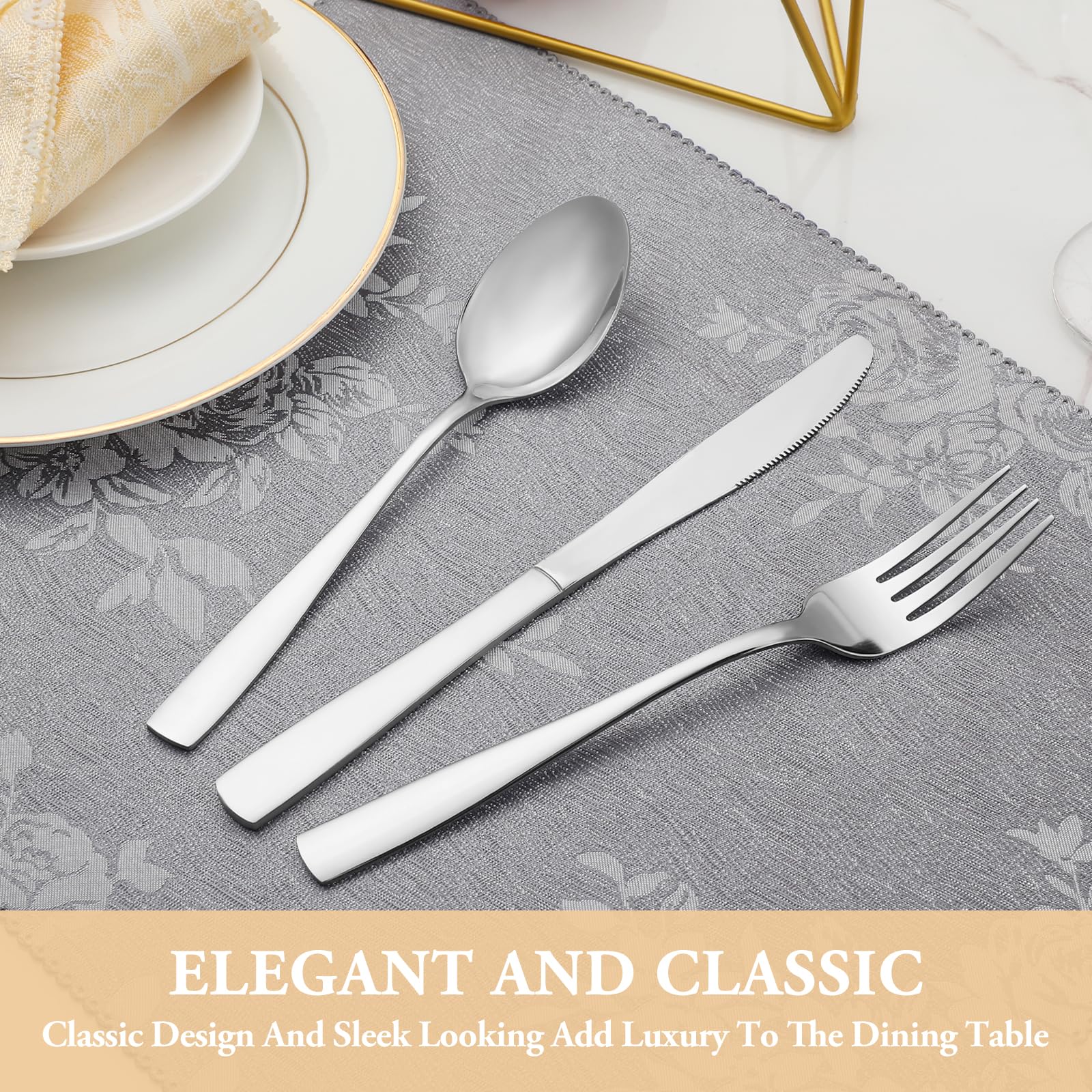 MUTNITT mirror-polished finish on flatware for elegant table