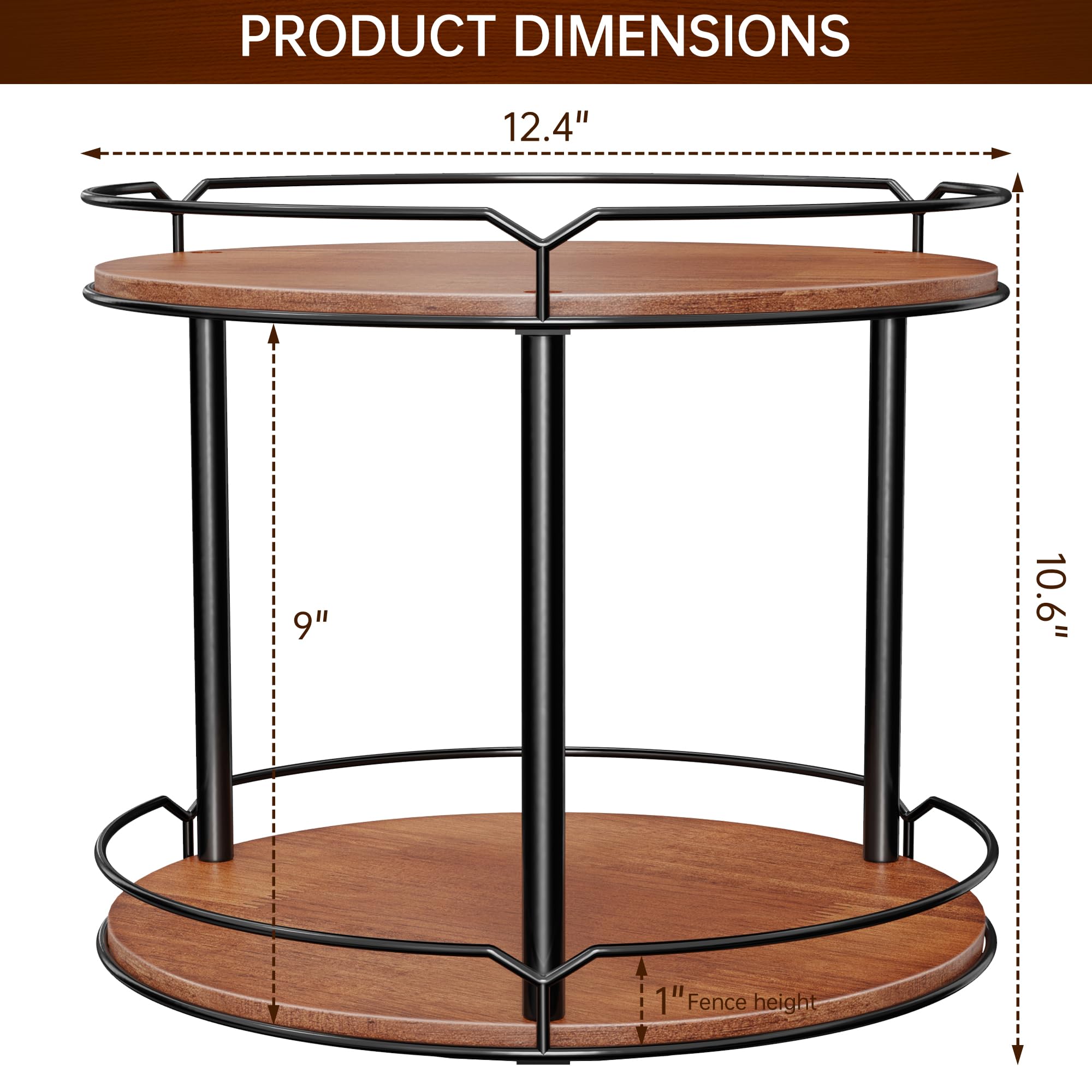 MUTUALUS two-tier lazy susan makes a thoughtful organizer gift