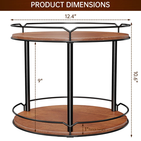 MUTUALUS two-tier lazy susan makes a thoughtful organizer gift