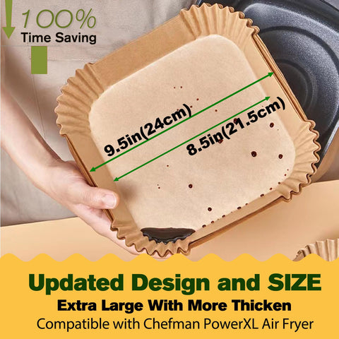 Mutvle bowl-shape liners for easy placement and no-tear lifting during cooking.