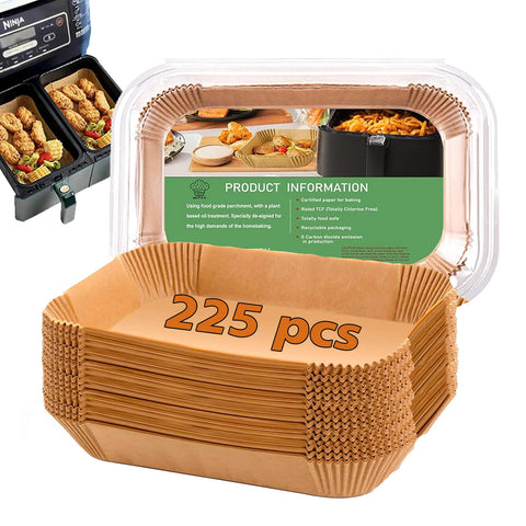 Mutvle airfryer liners for Ninja Dual rectangular fit DZ201 to keep cookware clean.