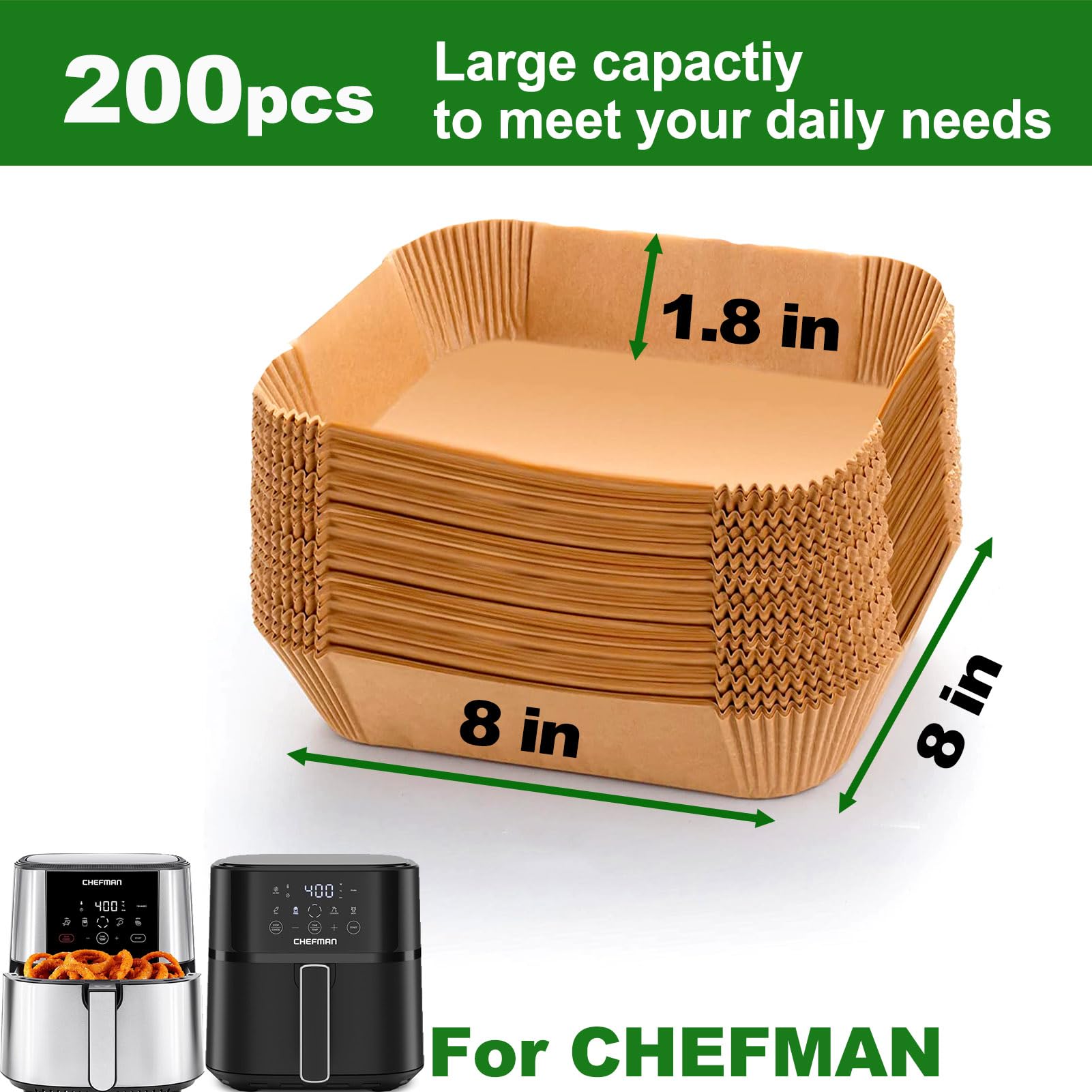 Mutvle Chefman 6qt liners in air fryer basket keep basket clean.