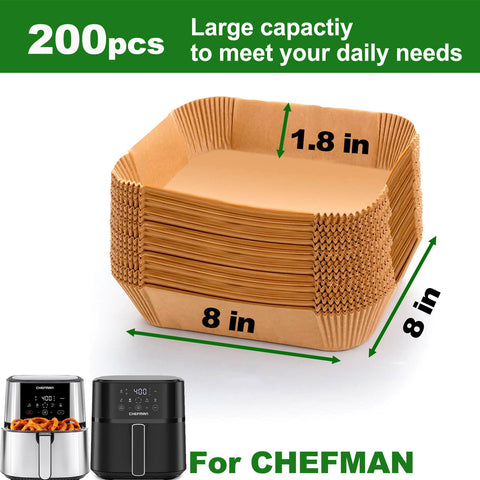 Mutvle Chefman 6qt liners in air fryer basket keep basket clean.