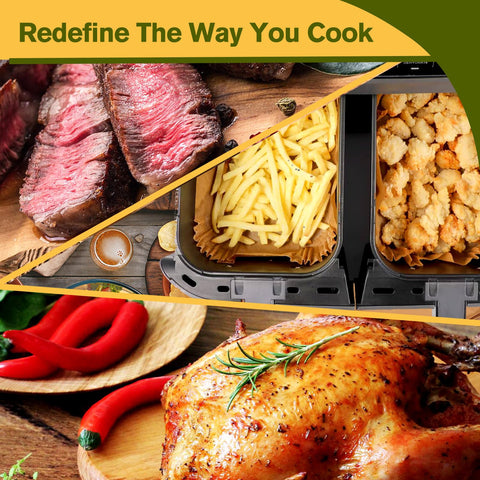 Mutvle easy-clean kitchen liners keep air fryer residue away.
