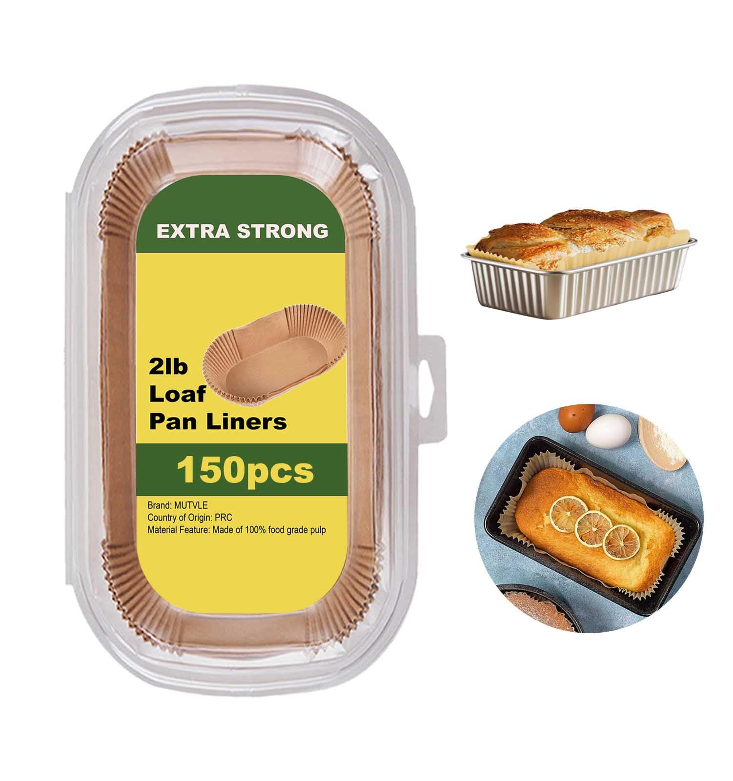 Mutvle loaf pan liner packaging box shown for easy storage and access