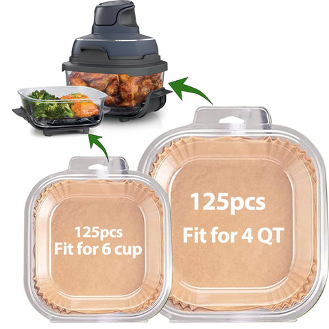Mutvle Ninja Crispi large liners for 4 QT cups, mess free frying