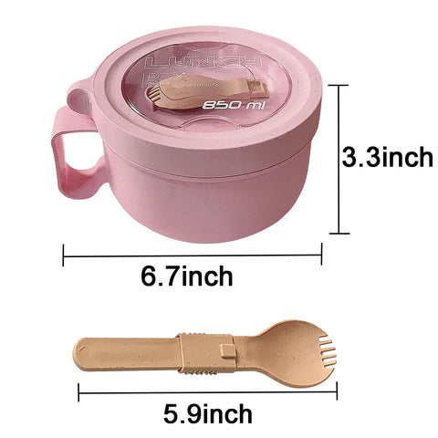MUUBOOX BPA-free wheat straw material pink close-up emphasizes safe tableware