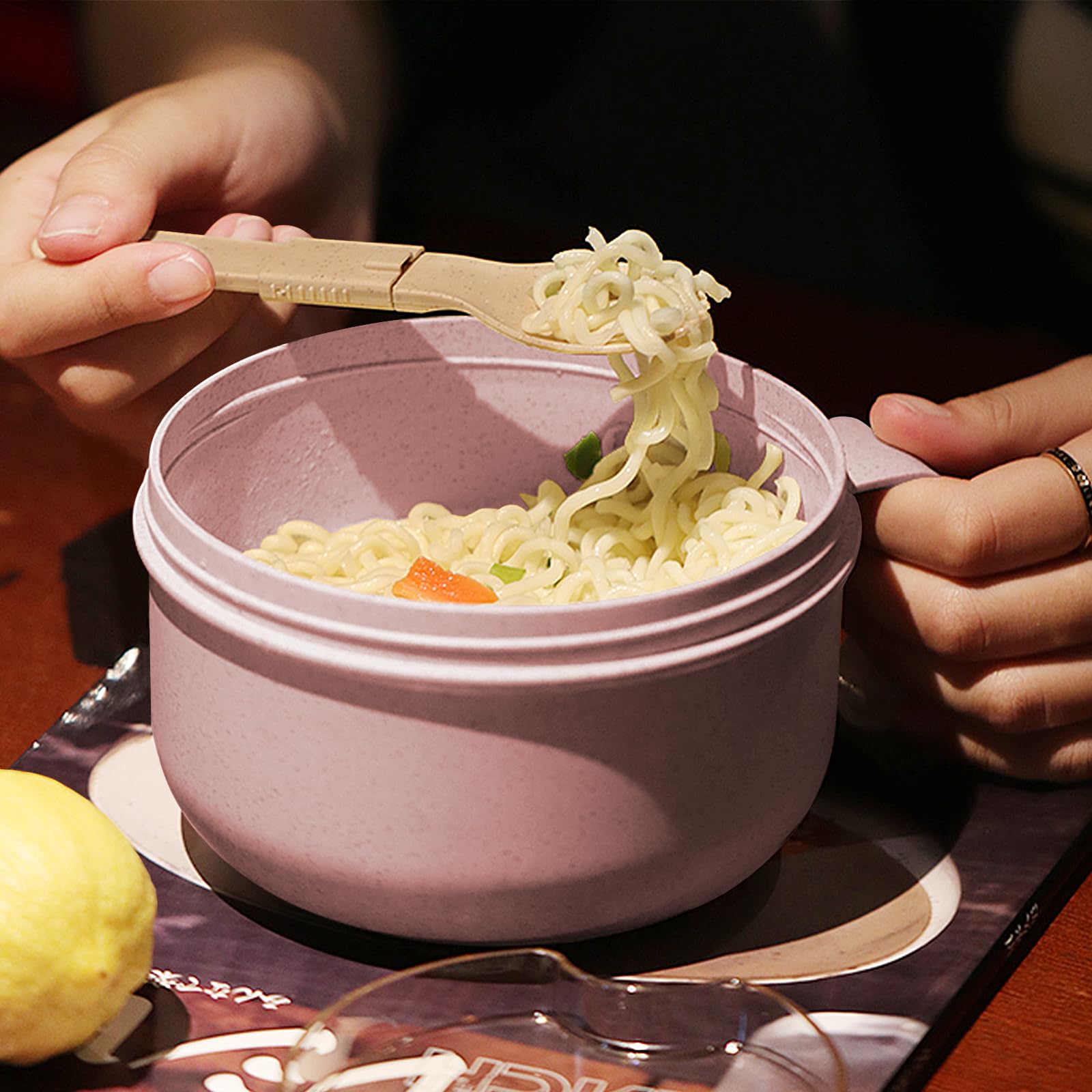 MUUBOOX easy grip design pink bowl highlighting comfortable handling