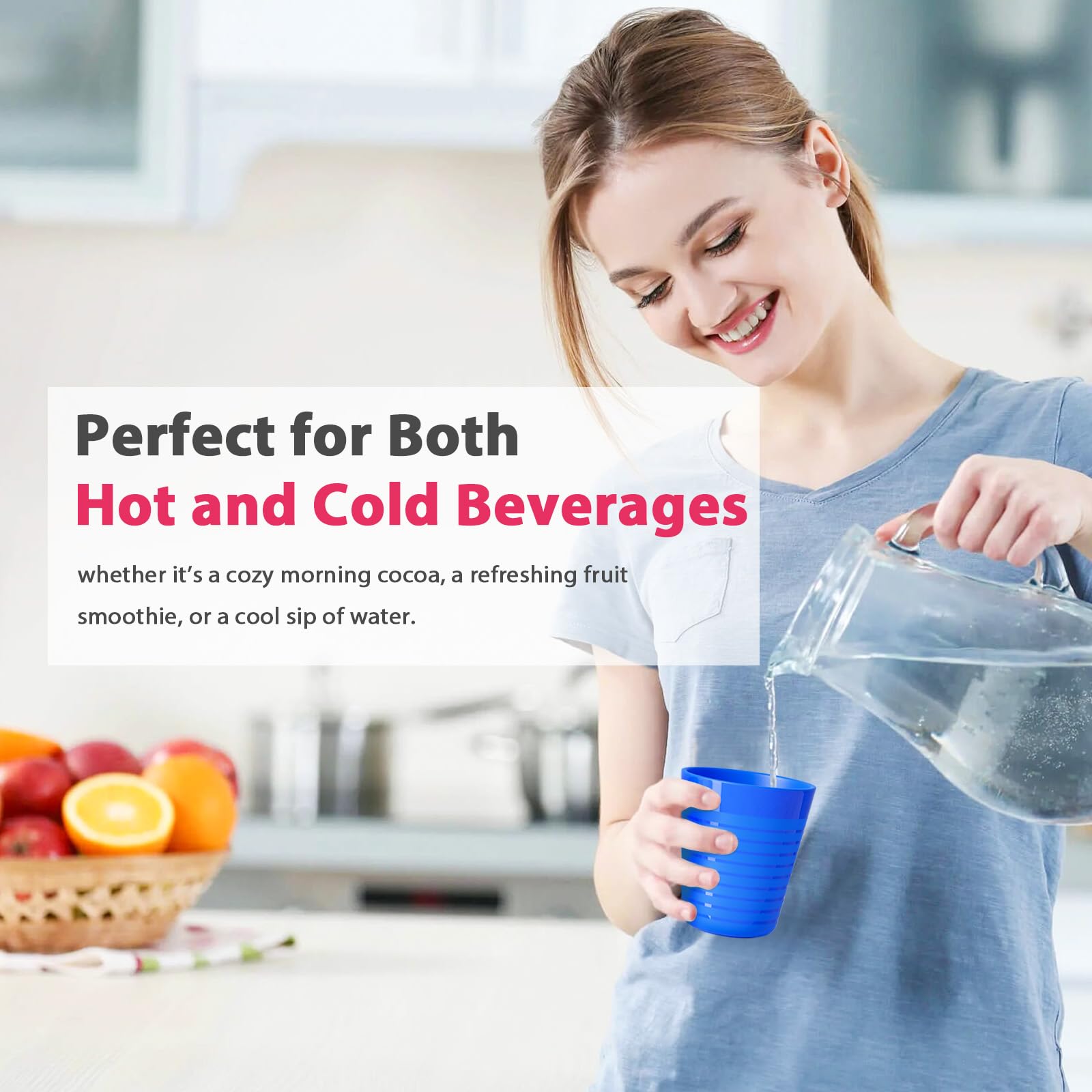 Muulaii dishwasher-safe cups simplify cleanup after meals and activities.