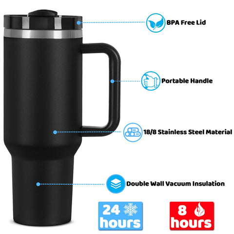 Muwnrol 40oz tumbler available in color variety for personal style