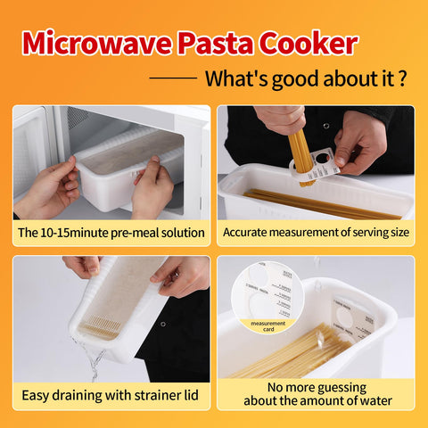 MUXIUNT water level scale helps portion pasta accurately for meals.