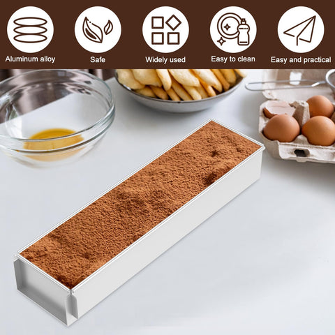 Muyoka multipurpose mold suitable for tiramisu, cheesecake, and mousse cake.