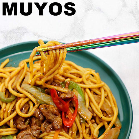 MUYOS antiskid grooved tips aid precise grip for noodles and sushi