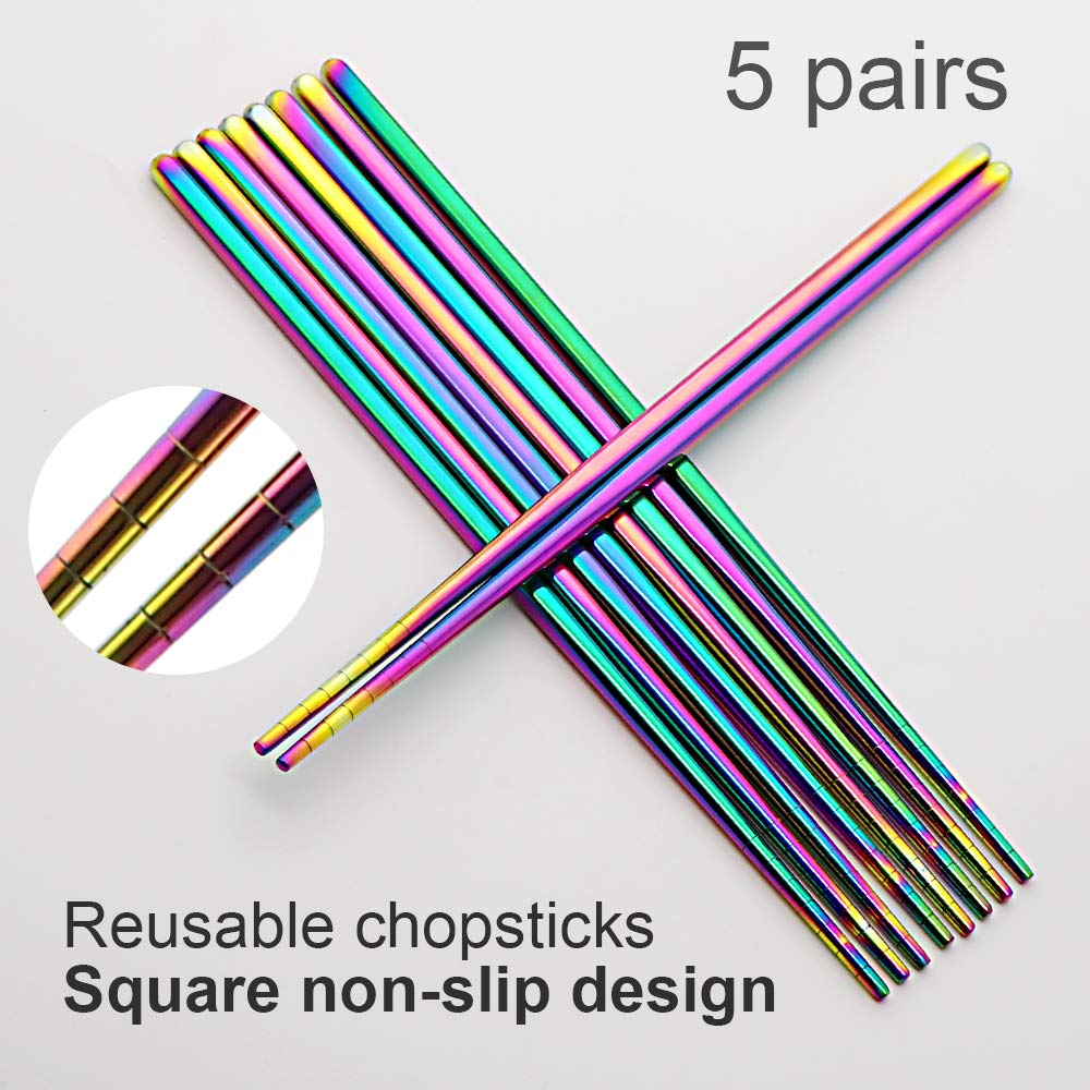 MUYOS reusable metal chopsticks offer an eco-friendly dining option