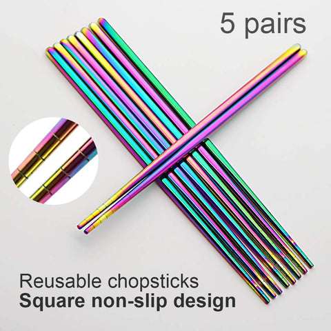 MUYOS reusable metal chopsticks offer an eco-friendly dining option