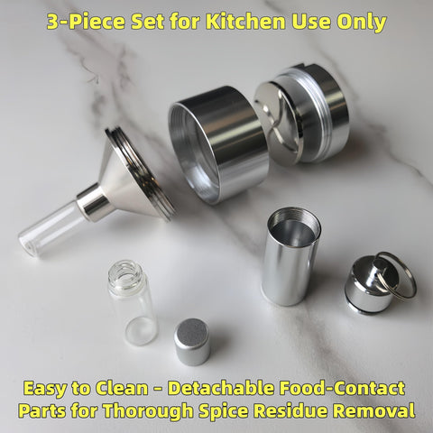 MuYuDaDi compact spice grinder fits small kitchens for quick seasoning tasks.