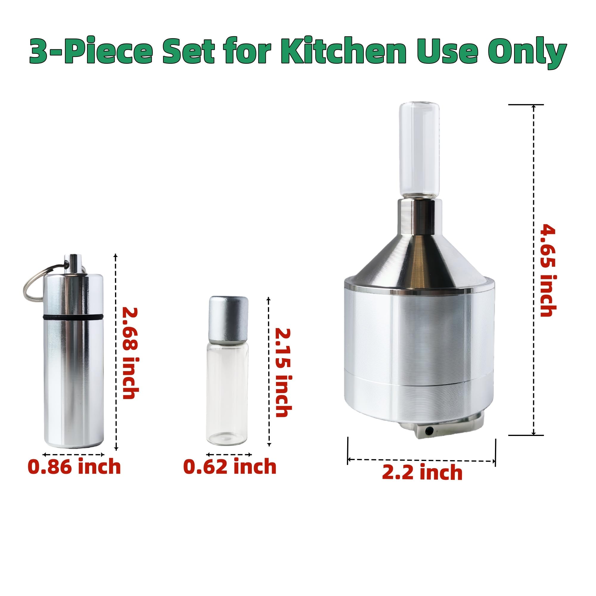 MuYuDaDi spice grinder in use with dried herbs demonstrating simple operation.