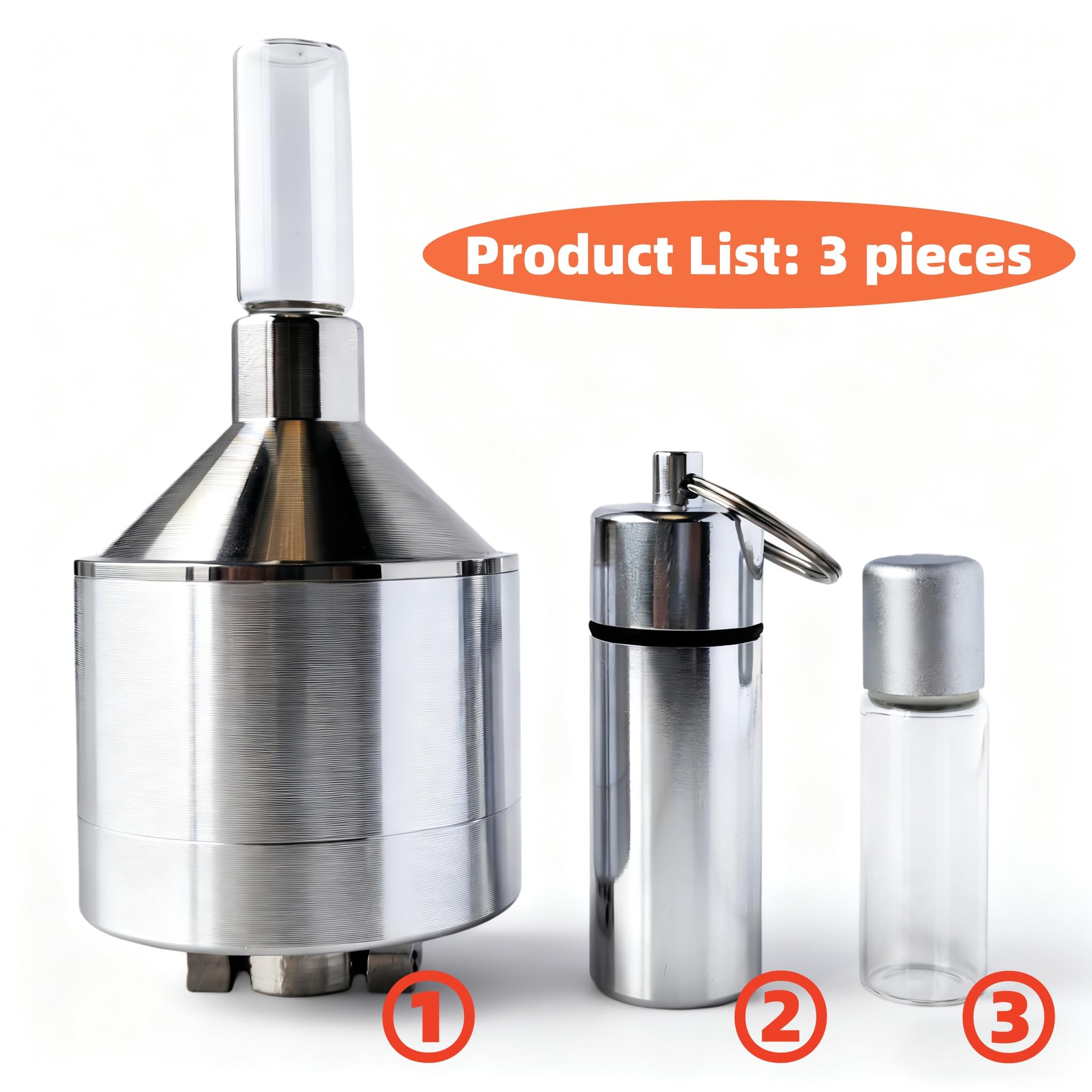 MuYuDaDi spice grinder open compartment reveals detachable parts for thorough cleaning.