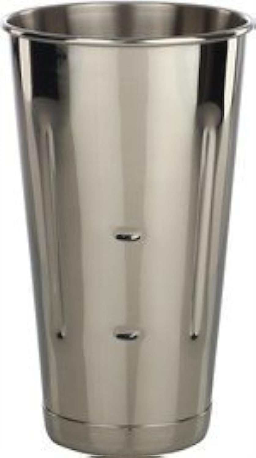 M.V. Trading Libertyware stainless steel malt milkshake cup, ideal for shakes and malts.