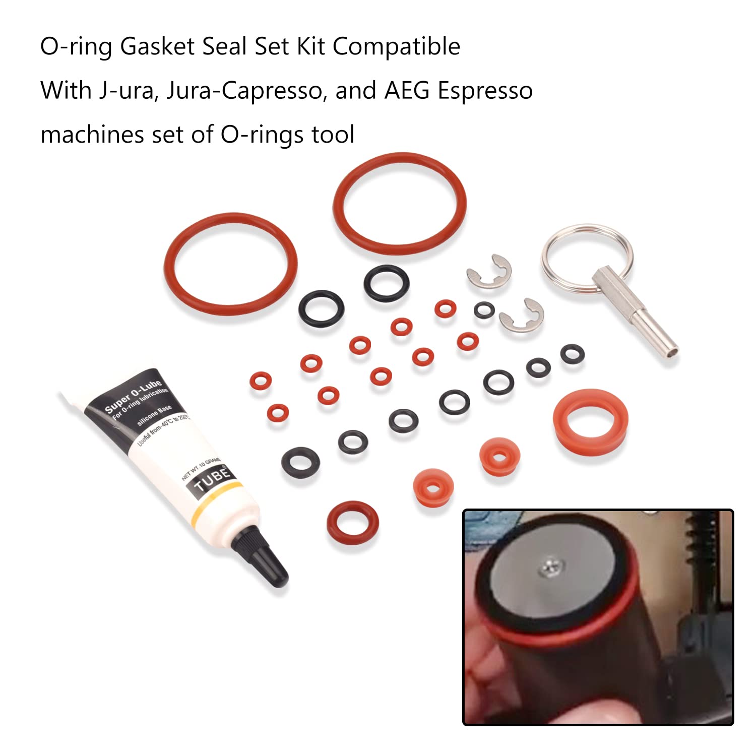 MWEDP Jura Capresso compatibility O-Ring kit for Impressa series