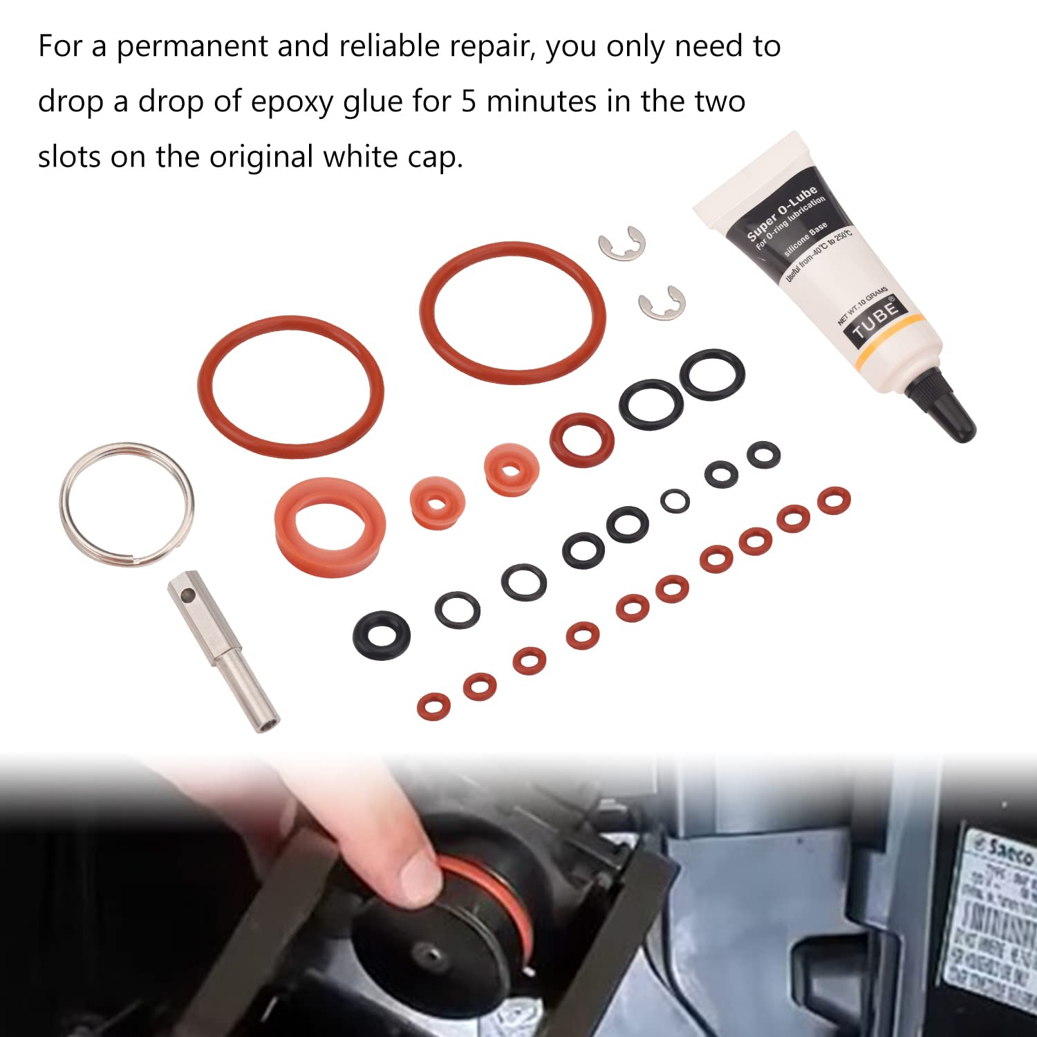 MWEDP O-Ring set with lube included for smooth Jura repairs