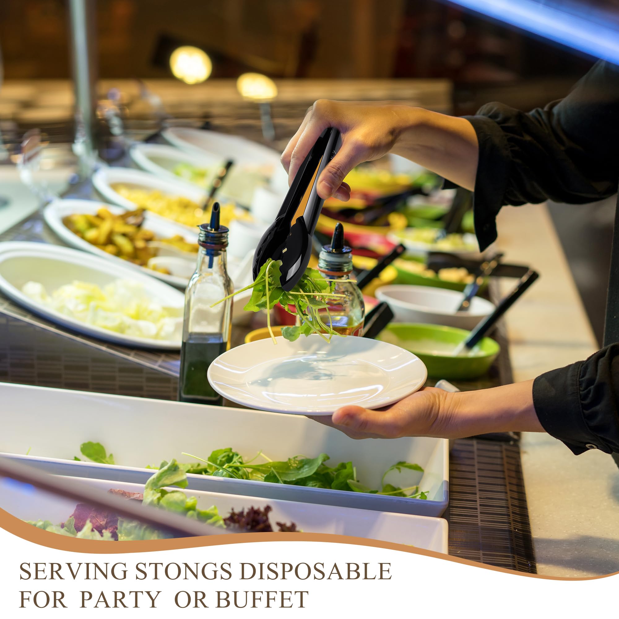 MWELLEWM 36Pcs serving forks, ideal for salads and sides at events.