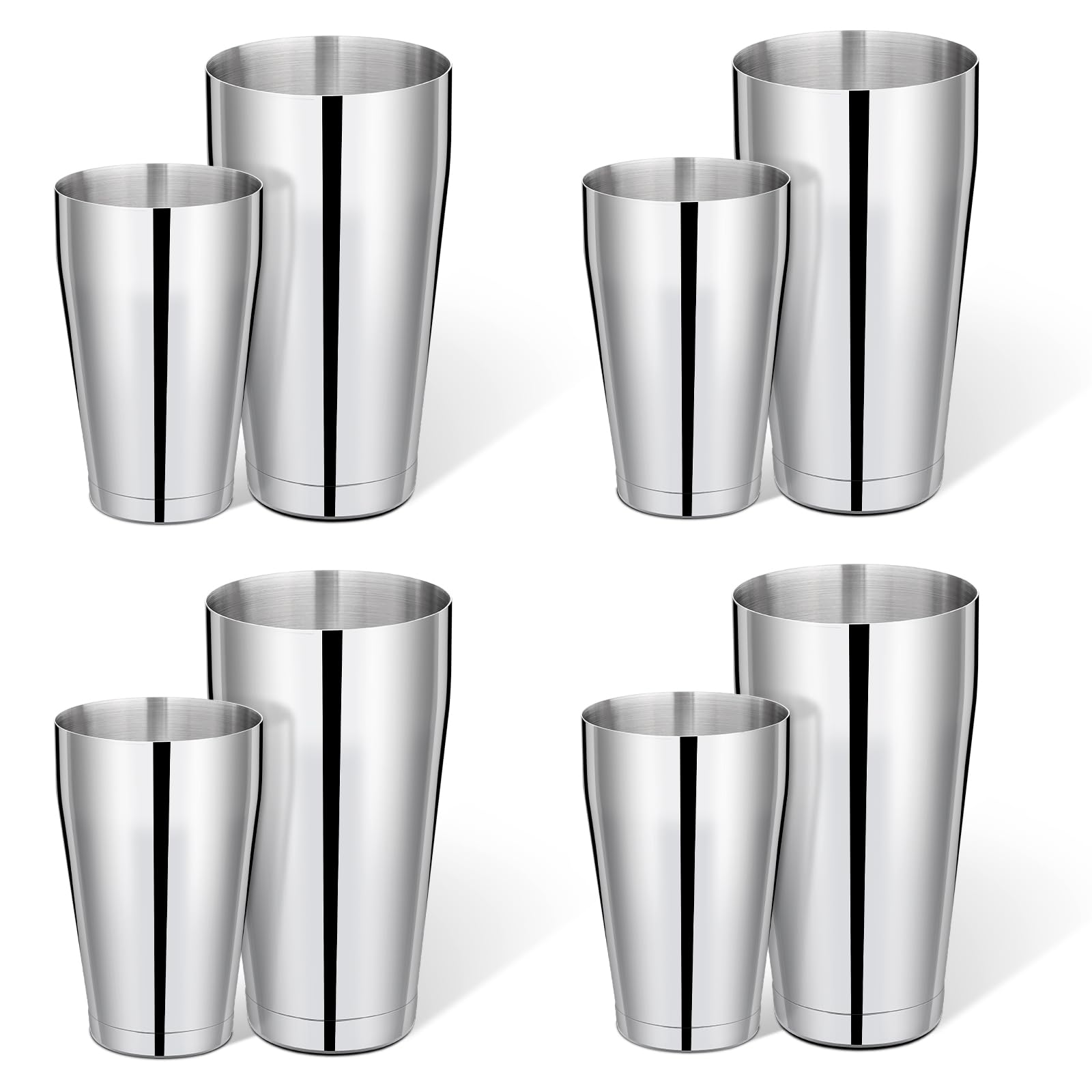 mwellewm 8 Pcs cocktail shaker set on full display for home entertaining