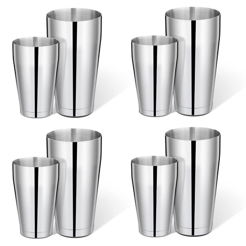 mwellewm 8 Pcs cocktail shaker set on full display for home entertaining