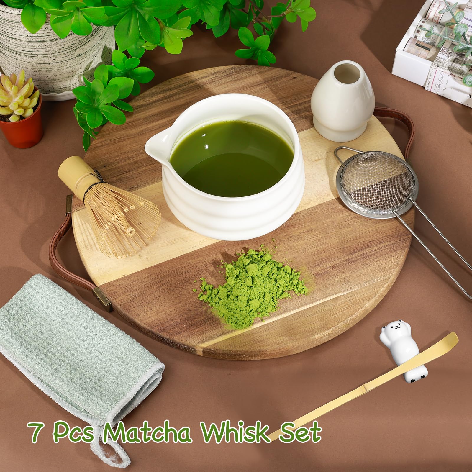 mwellewm bamboo matcha whisk designed for thorough mixing and creamy foam
