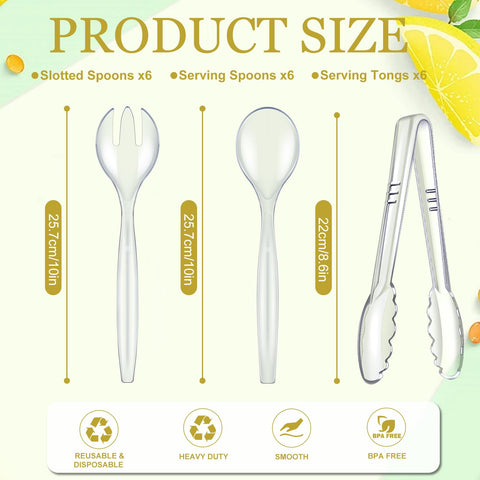 MWELLEWM clear plastic utensils box showcasing organized party supplies
