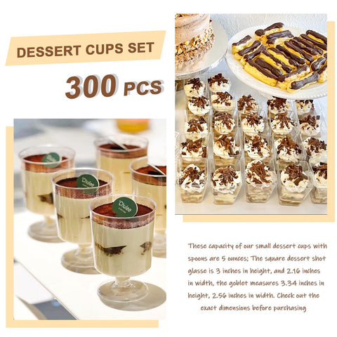 mwellewm party-ready dessert cups on a table display