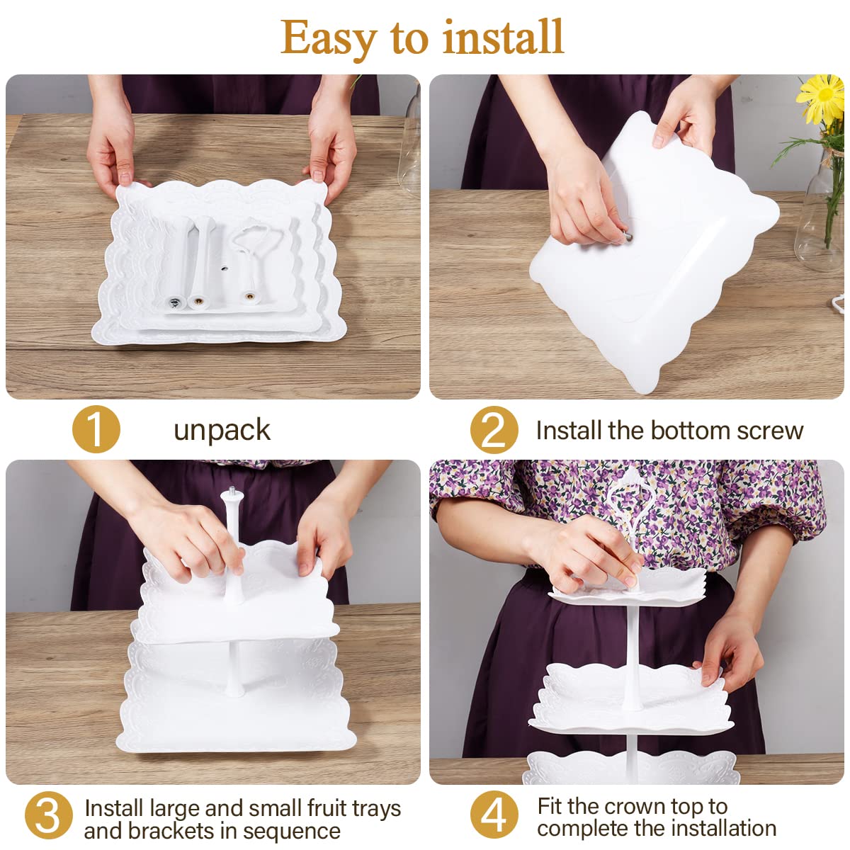 MWellewm wedding dessert table setup white with coordinated display