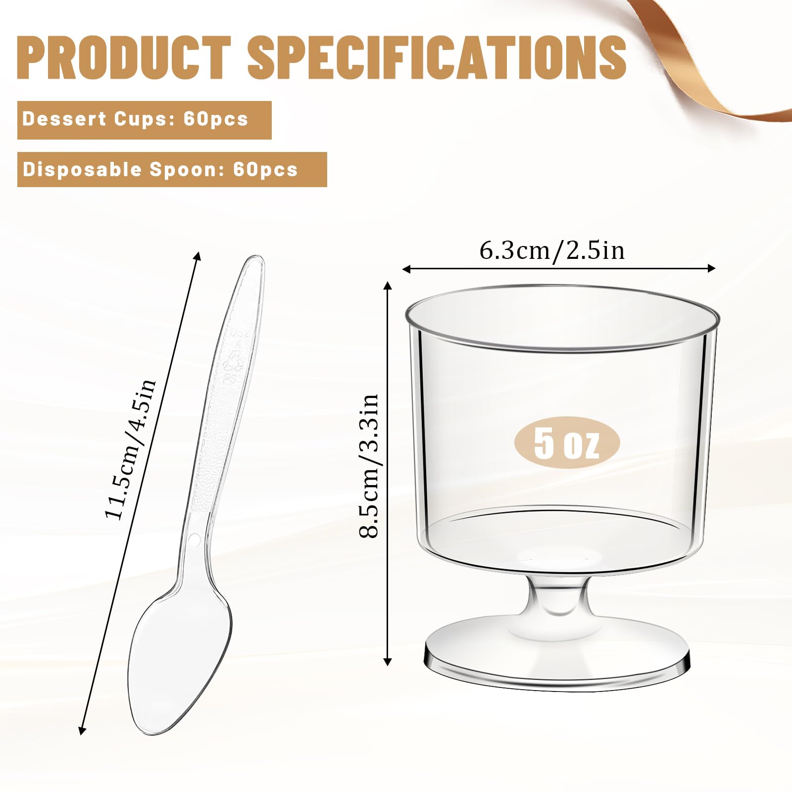 mwellewm goblet-shaped dessert cups closeup showing stylish presentation