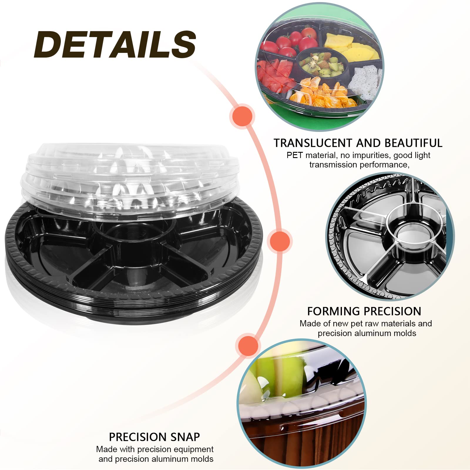 mwellewm kids snack platter, easy cleanup and storage