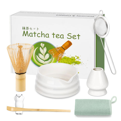 mwellewm ceramic matcha bowl with spout for mess-free pouring and elegant serving