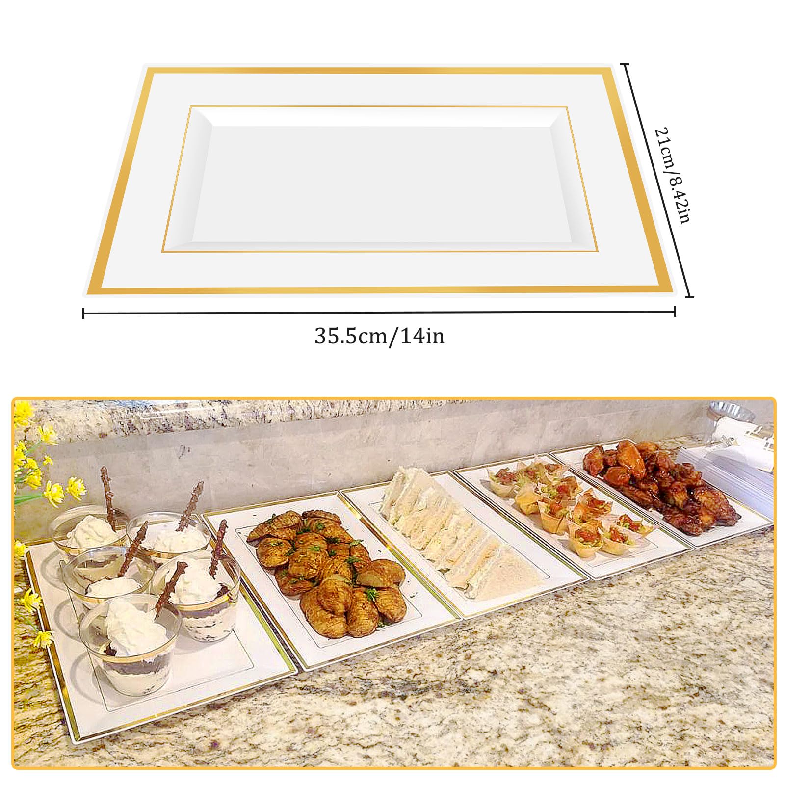 Mwellewm multi-purpose serving trays ideal for weddings and parties.