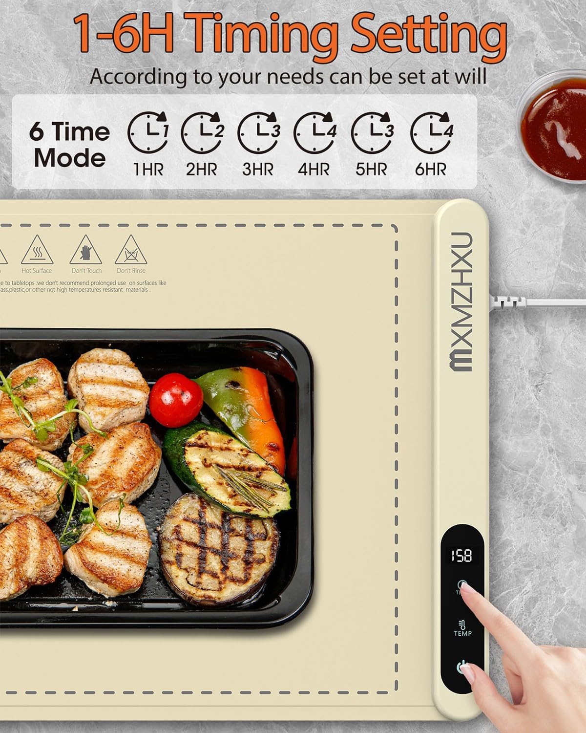 MXMZHXU easy-clean silicone surface after meals