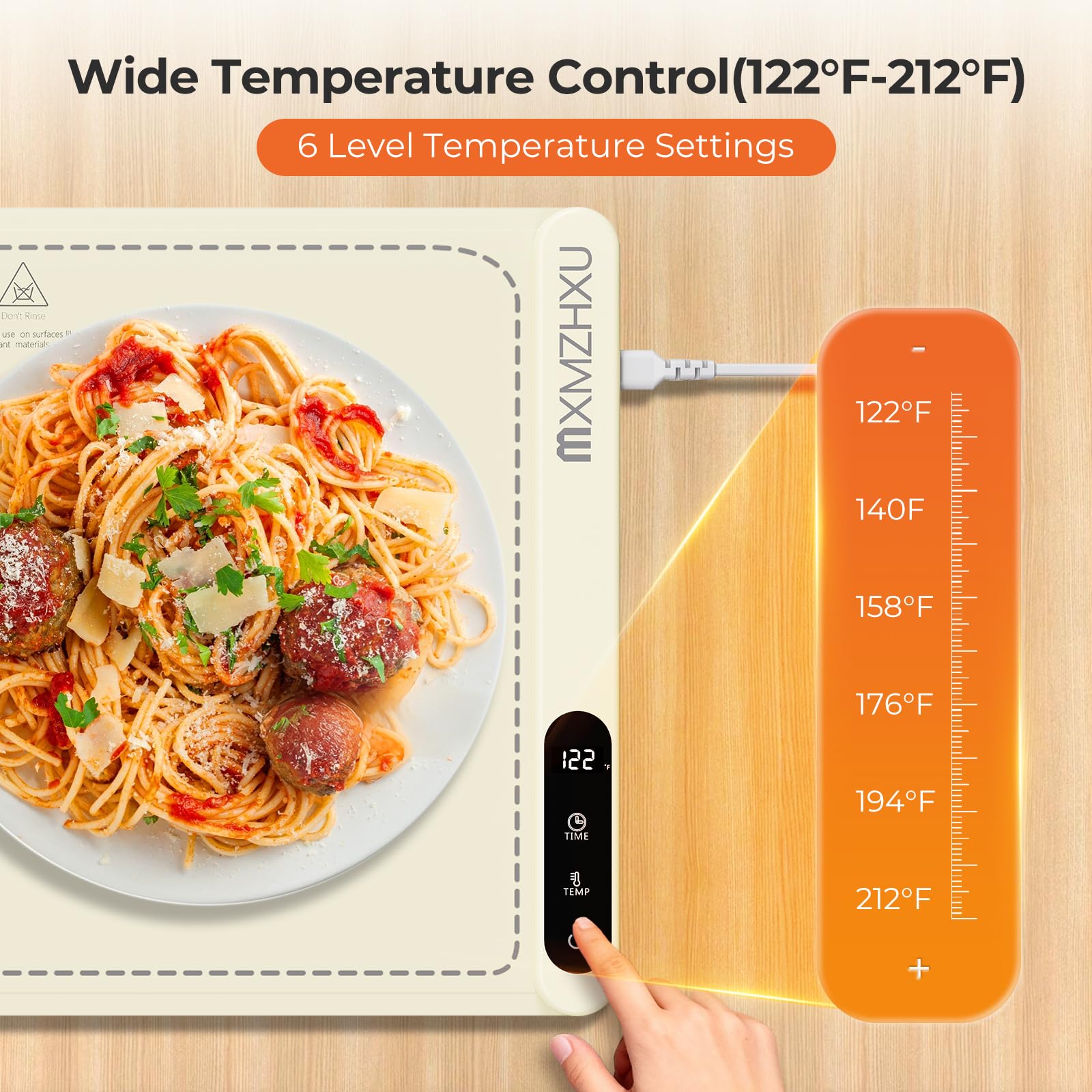 MXMZHXU timer and auto-off for safe operation