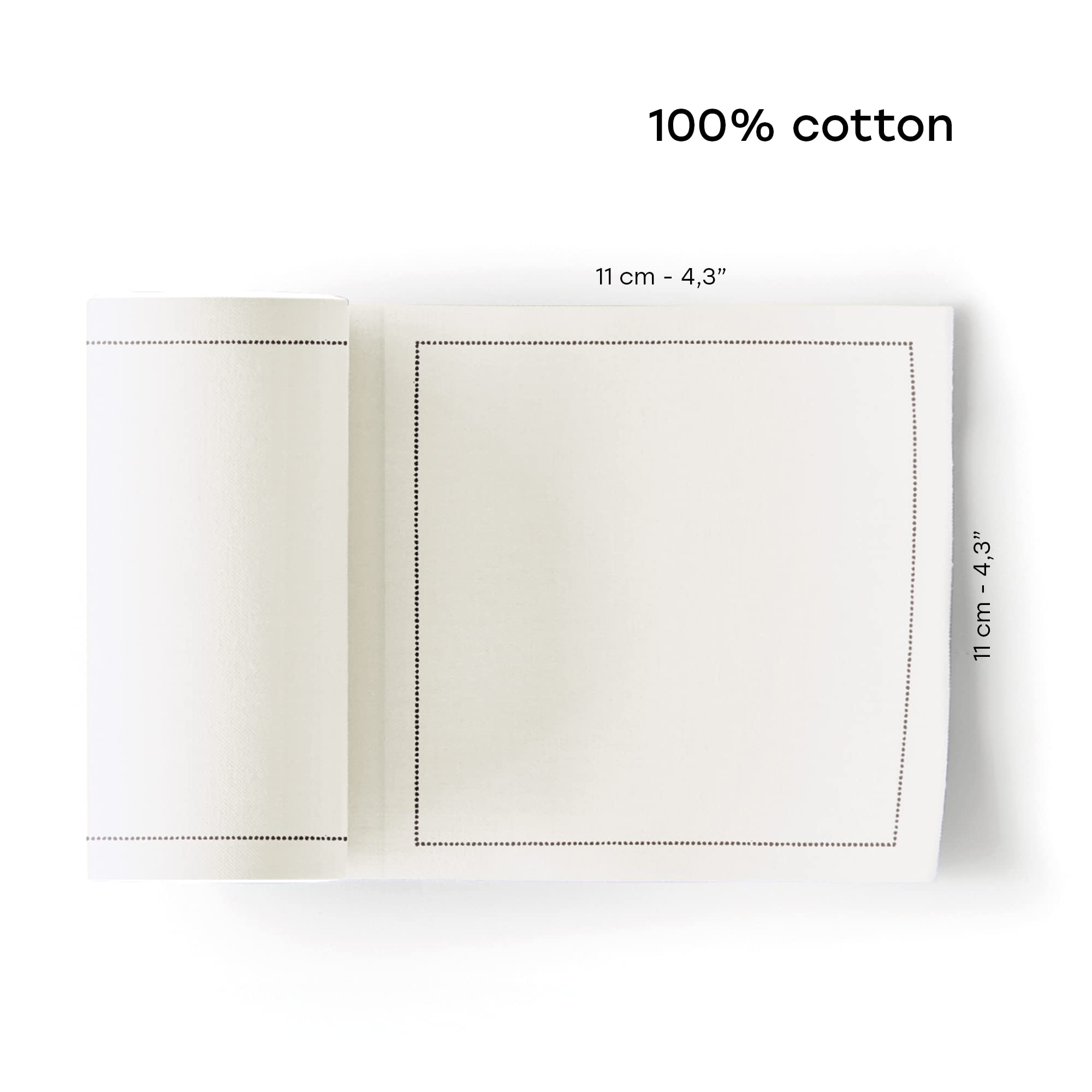 MY DRAP Basics 100% cotton napkins offer soft touch and premium feel