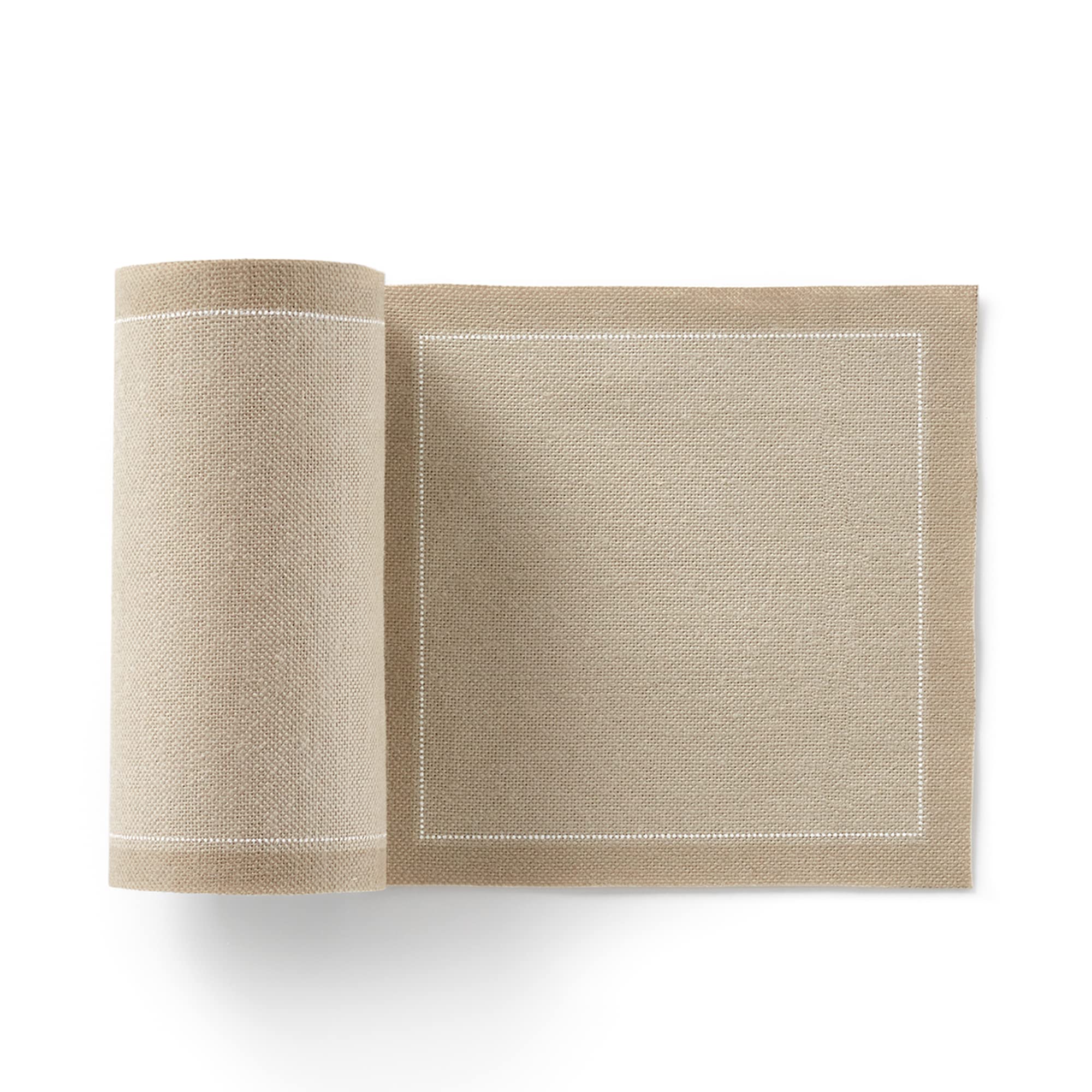 MY DRAP cotton cocktail napkin roll in sand color, premium event-ready and absorbent.
