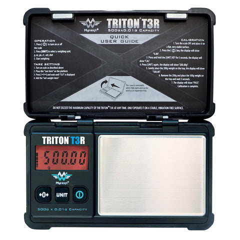 My Weigh Triton T3R 500 rechargeable battery enables long sessions away from outlets.