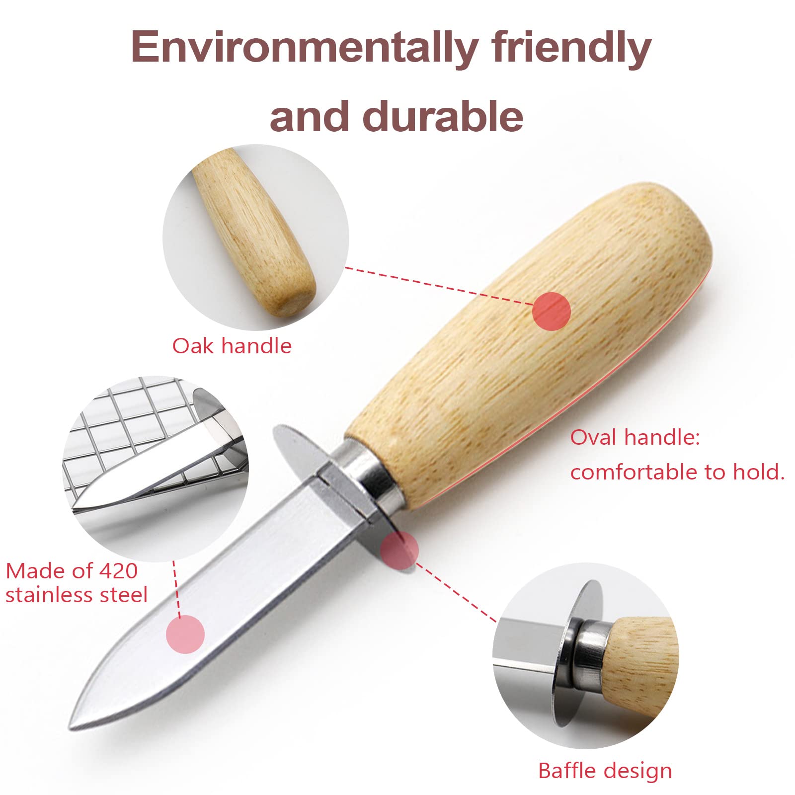 MYBMHTNB cut-resistant glove set size M protects hands during shucking.