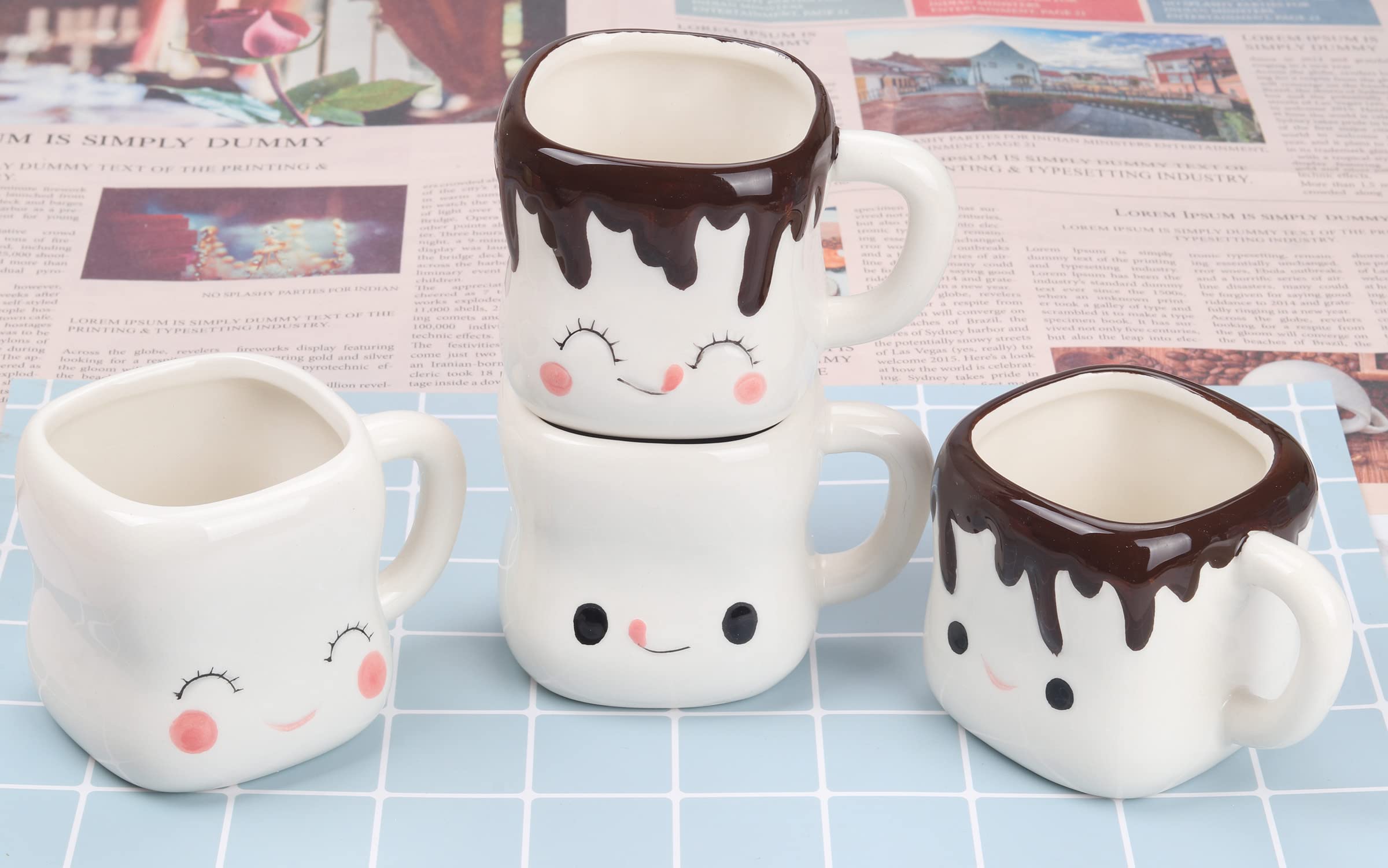 Mycts marshmallow mugs for everyday family use and tasty treats.