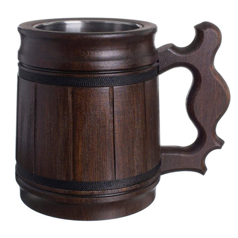 MyFancyCraft MFC beer mug 10oz front view, ideal for beer or coffee.