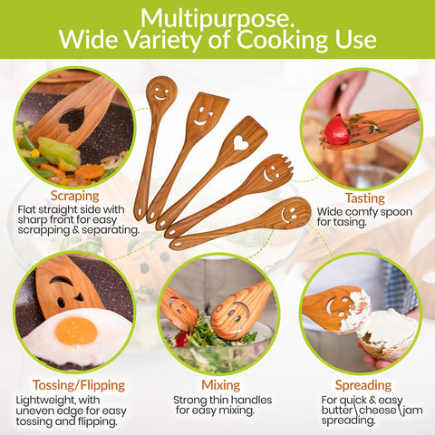 MyFancyCraft MFC wooden utensils protect cookware surfaces